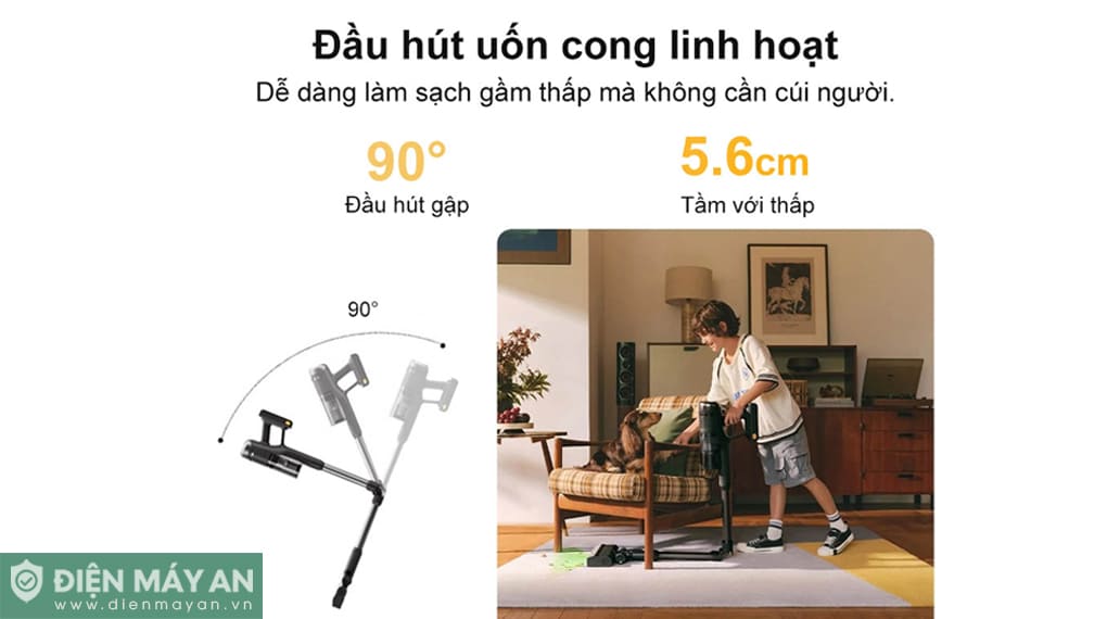 Máy hút bụi cầm tay Roborock H60 Ultra - Đen